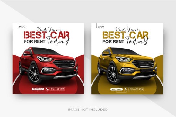 Download Luxury Rent Car Social Media Banner - Premium Resources