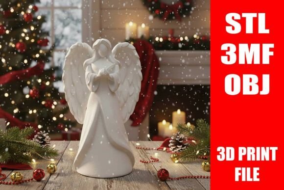 Download Mary Statue Angel Christmas Stl 3d Print - Print Collection