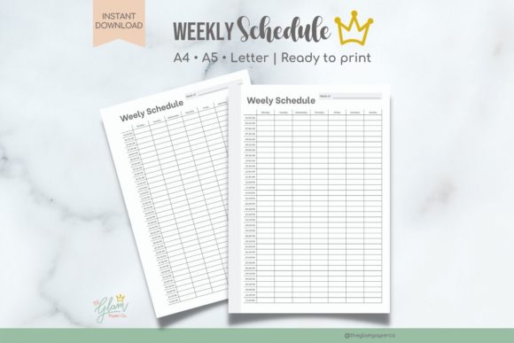 Download Weekly Schedule Printable - Print Collection