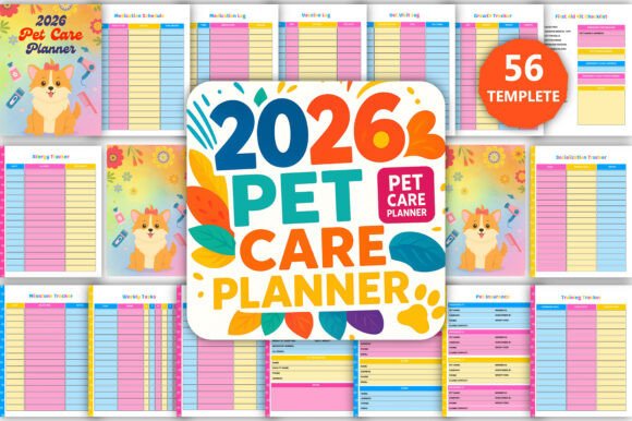 Download 2026 Printable Pet Care Planner Canva - Print Collection