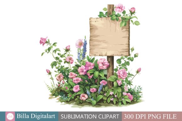Download Free Watercolor Garden Signs Clipart Des - Garden signs Collection