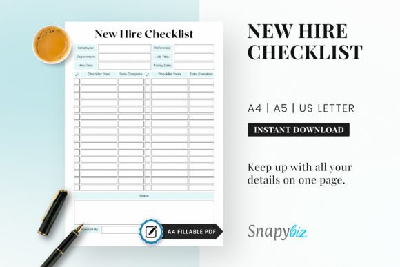 Download Fillable New Hire Checklist Printable - Print Collection