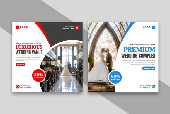Download Luxury Wedding Venue Social Media Post - Premium Resources