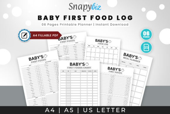 Download Fillable Baby Food Printable Planner - Print Collection