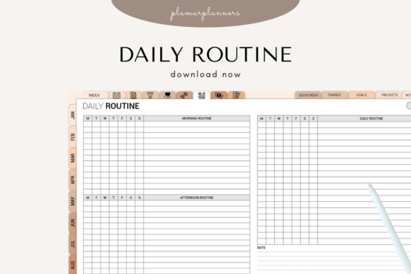 Download ☀️ Daily Routine Planner – Printable - Print Collection