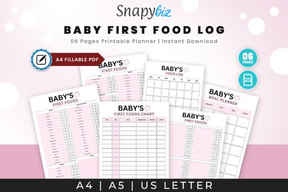 Download Fillable Baby Food Printable Planner - Print Collection