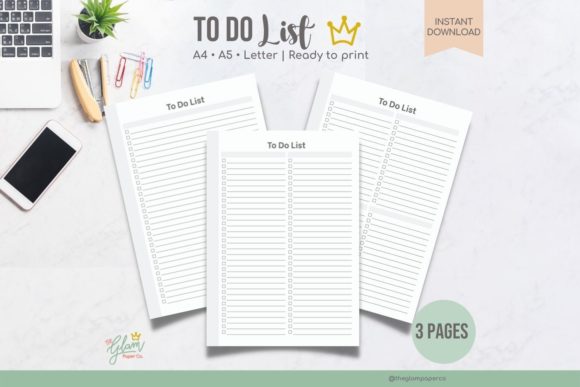 Download Printable to Do List Planner Set - Print Collection