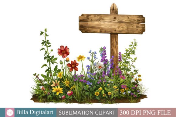 Download Free Watercolor Garden Signs Clipart Des - Premium Resources