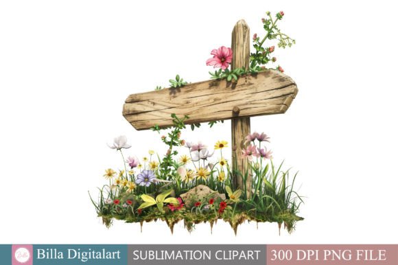 Download Free Watercolor Garden Signs Clipart Des - Premium Resources
