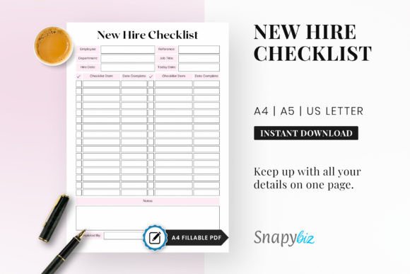 Download Fillable New Hire Checklist Printable - Print Collection
