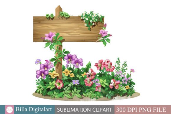 Download Free Watercolor Garden Signs Clipart Des - Premium Resources