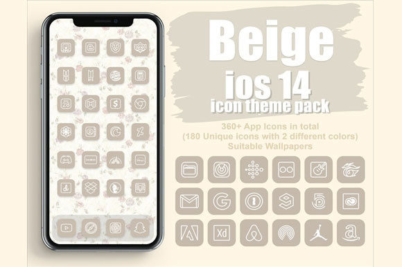 Download Beige App Icons IOS 14 - App icons Collection