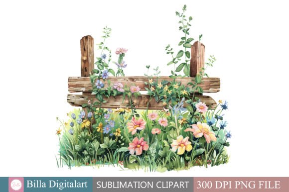 Download Free Watercolor Garden Signs Clipart Des - Premium Bundle