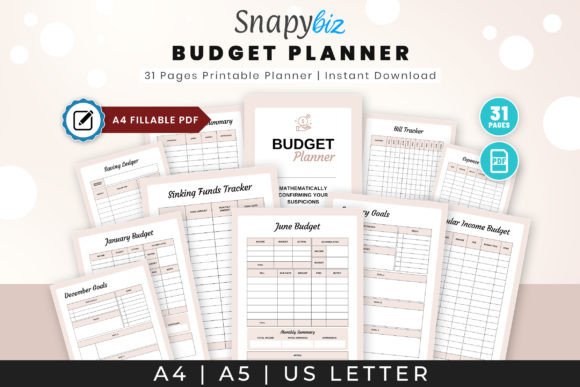 Download Fillable Budget Printable Planner PDF - Print Collection