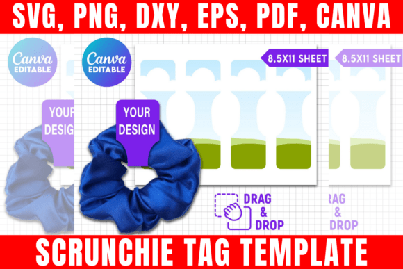 Download Scrunchie Tag Template, Printable Label - Print Collection